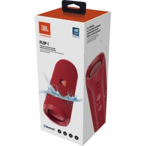 CAIXA DE SOM JBL FLIP 4 VERMELHO ORIGINAL