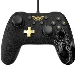 CONTROLE NINTENDO SWITCH POWERA WIRED ZELDA PRETO