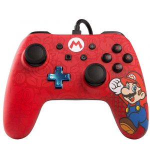 CONTROLE NINTENDO SWITCH POWERA WIRED MARIO VERMELHO