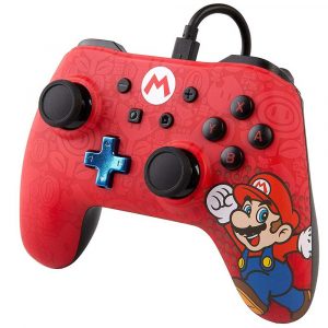 CONTROLE NINTENDO SWITCH POWERA WIRED MARIO VERMELHO