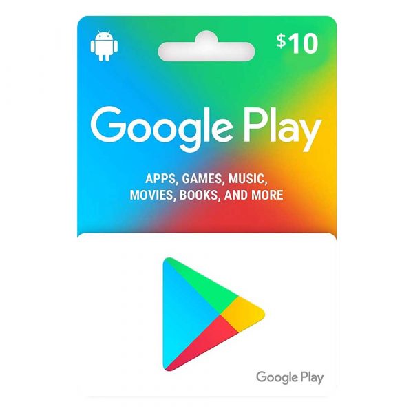 GOOGLE PLAY GIFT CARD 10$