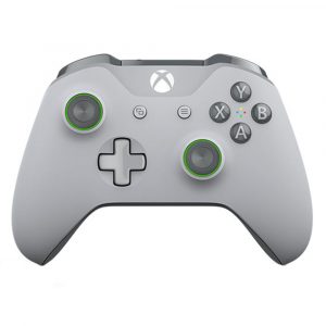 CONTROLE XBOX ONE S GROOBY CINZA/VERDE