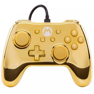 CONTROLE POWERA WIRED CHROME MARIO GOLD EDITION NINTENDO SWITCH