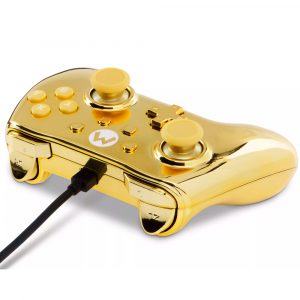 CONTROLE POWERA WIRED CHROME MARIO GOLD EDITION NINTENDO SWITCH