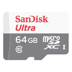 MEMÓRIA MICRO SD SANDISK 64GB ULTRA 80MB