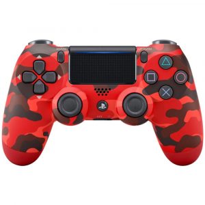 CONTROLE PS4 CAMUFLADO VERMELHO *RECO