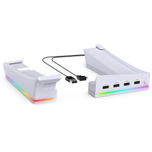 STAND PS5 SLIM HORIZONTAL COM USB IPEGA RGB LIGHTING