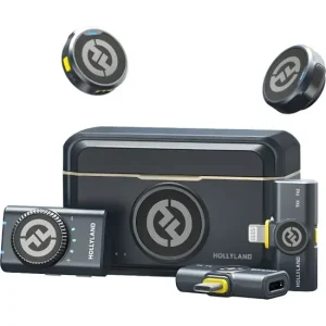 MICROFONE SEM FIO HOLLYLAND LARK M2 COMBO USB-C/LIGHTNING PRETO