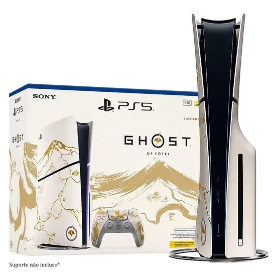 CONSOLE SONY PLAYSTATION 5 SLIM 1TB CFI-2015 GHOST OF YOTEI EDITION (LIMITED EDITION) - Imagem 3
