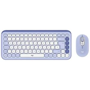 TECLADO+MOUSE LOGITECH POP ICON COMBO BT/ ESPANHOL ROXO (920-013054)