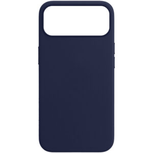 CAPA APPLE 17 PRO LEATHER MAGSAFE AZUL