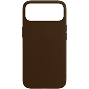 CAPA APPLE 17 PRO LEATHER MAGSAFE MARROM