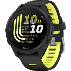 RELOGIO GARMIN FORERUNNER 170 43MM PRETO/AMARELO LUMINOSO