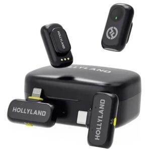 MICROFONE HOLLYLAND LARK A1 COMBO USB-C/LIGHTNING PRETO