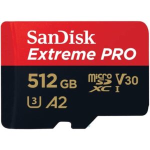 MEMORIA MICRO SD SANDISK EXTREME PRO 512GB C/ ADAPTADOR 200MBS GN6MA