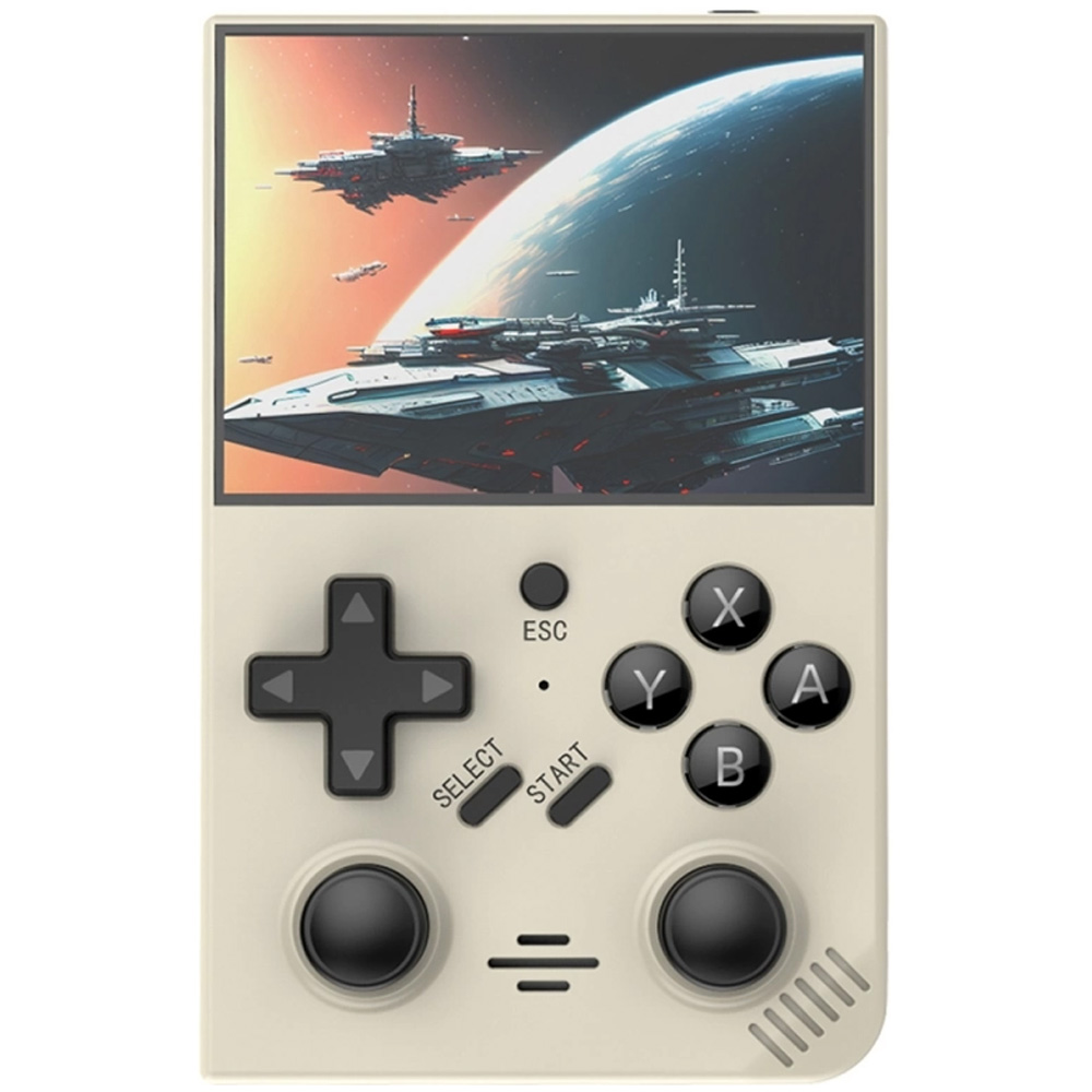 CONSOLE GAME PORTÁTIL D-R35PLUS TELA 3.5 1GB 8GB TF BEIGE - Imagem 3