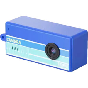 MINI CAMERA DIGITAL RETRO THUMB RECORD 1985 HD RECARREGAVEL BLUE