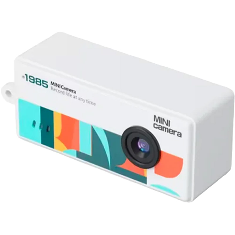 MINI CAMERA DIGITAL RETRO THUMB RECORD 1985 HD RECARREGAVEL WHITE
